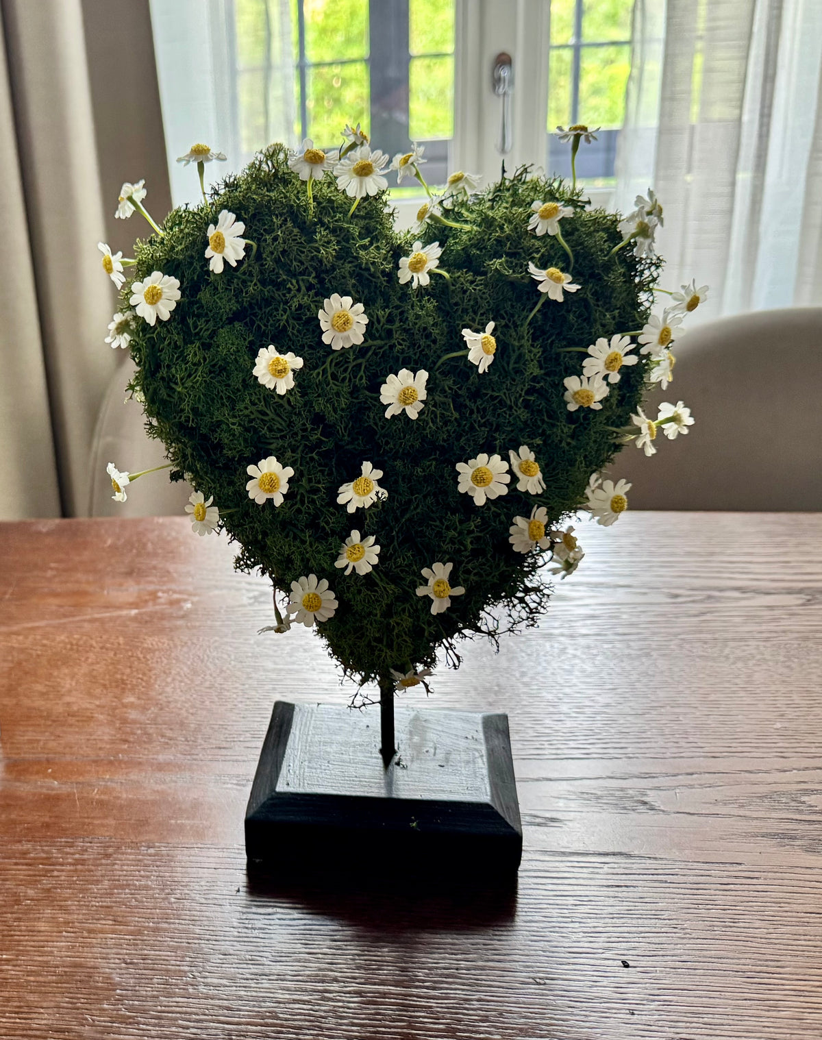Cuore di Camomilla – regalo di lusso in fiori stabilizzati, handmade in Italia